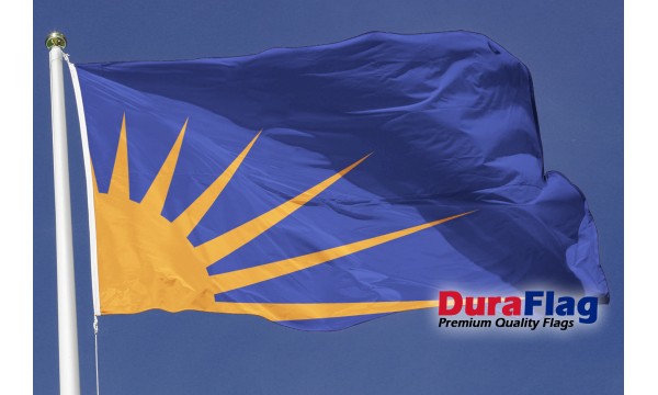 DuraFlag® Sunburst Blue and Orange Premium Quality